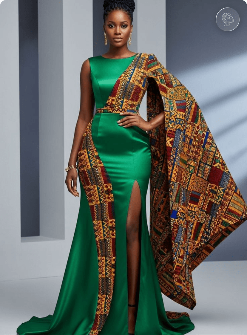 Ankara Kimono and Inner Set 1