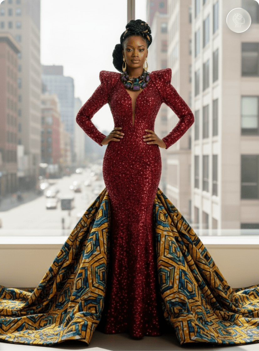 Ankara Kimono and Inner Set 8
